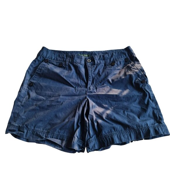 Lauren Ralph Lauren Pants - Lauren Ralph Lauren 100% Cotton Navy Blue Bermuda Shorts - Size 14